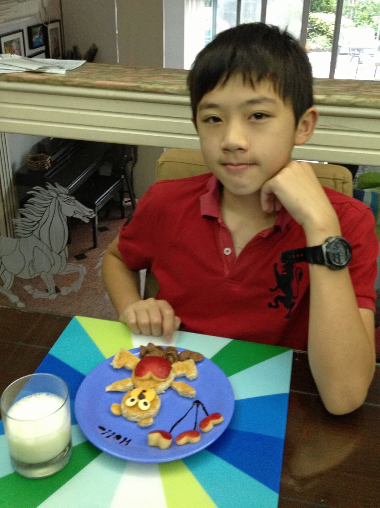 Andrew se recuperó pero su madre convirtió esta actividad en su 'hobbie' favorito.