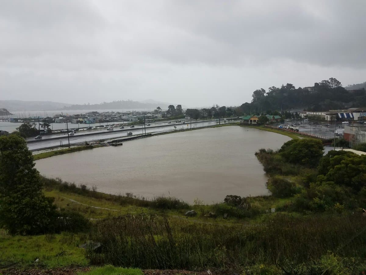 Imágenes de las inundaciones en el condado de Marin, en el norte de California. 8 de enero, 2017.
