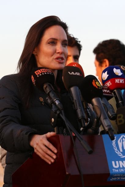 En su papel de embarajadora de buena voluntad de la ONU sentenció: "Es mi visita número 50 a Irak desde 2007 y el sufrimiento es mucho peor de lo que había visto hasta ahora".