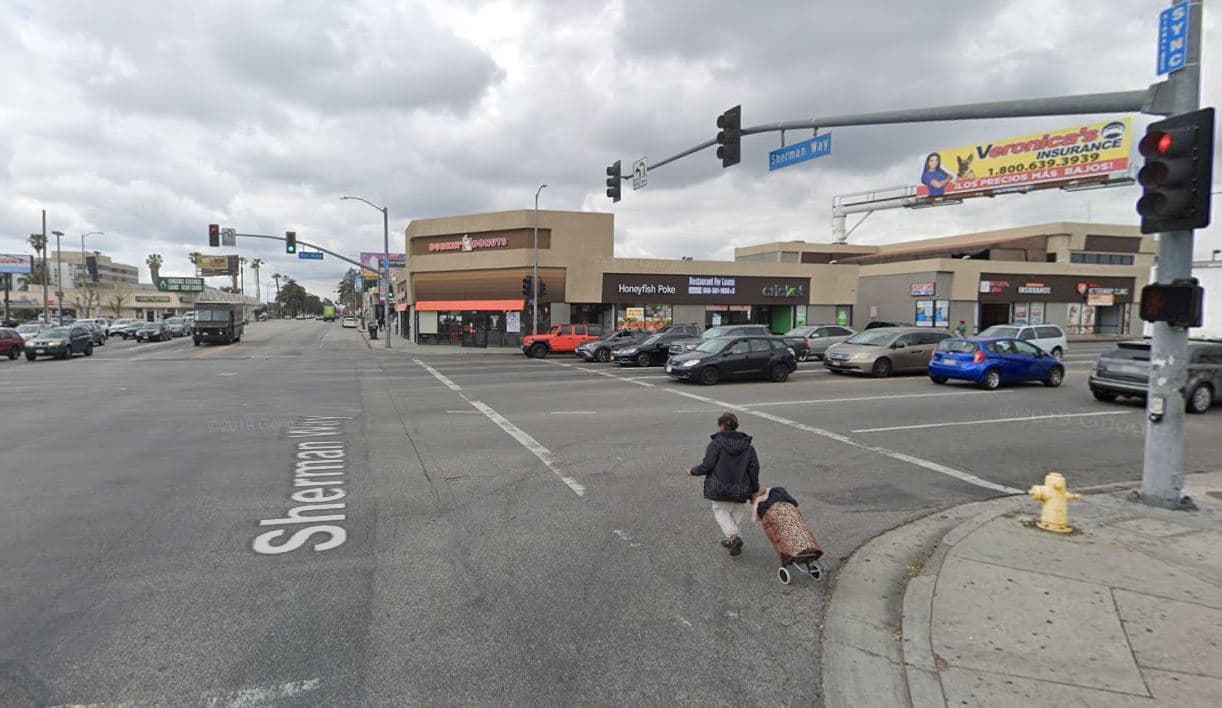 <b>1.- Van Nuys</b>
<br>La unión entre Sepulveda y Sherman Way en Van Nuys con 47 colisiones durante 2019.