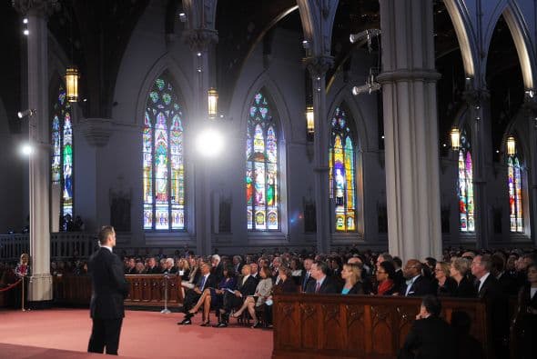 En un discurso muy emotivo, con el templo repleto, el presidente estadounidense recordó los valores de patriotismo y al mismo tiempo apertura al mundo que representa la ciudad de Boston.