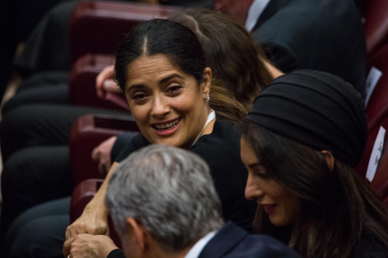Salma no participó en el seminario que duró tres días.