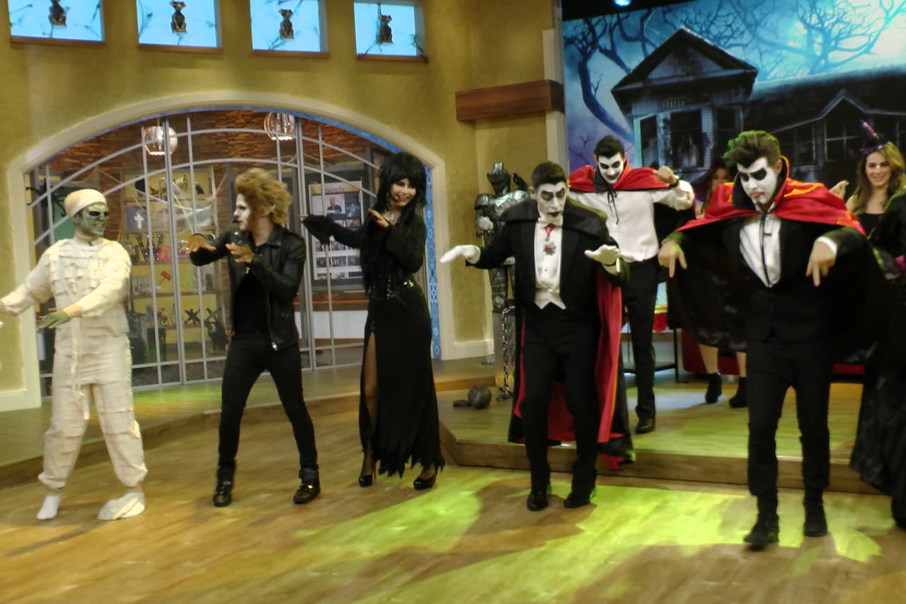 El baile no podía faltar en esta fiesta de Halloween.