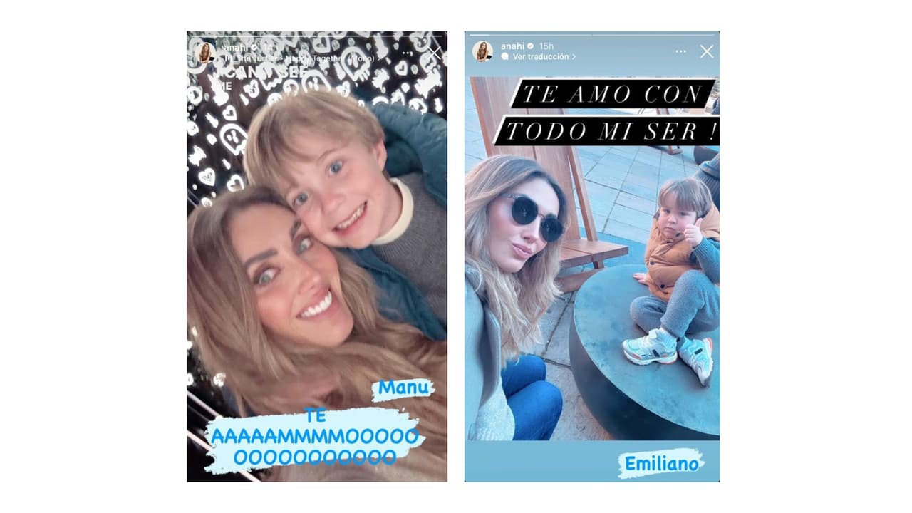 Anahí disfruta pasar tiempo con sus hijos: Manuel y Emiliano.