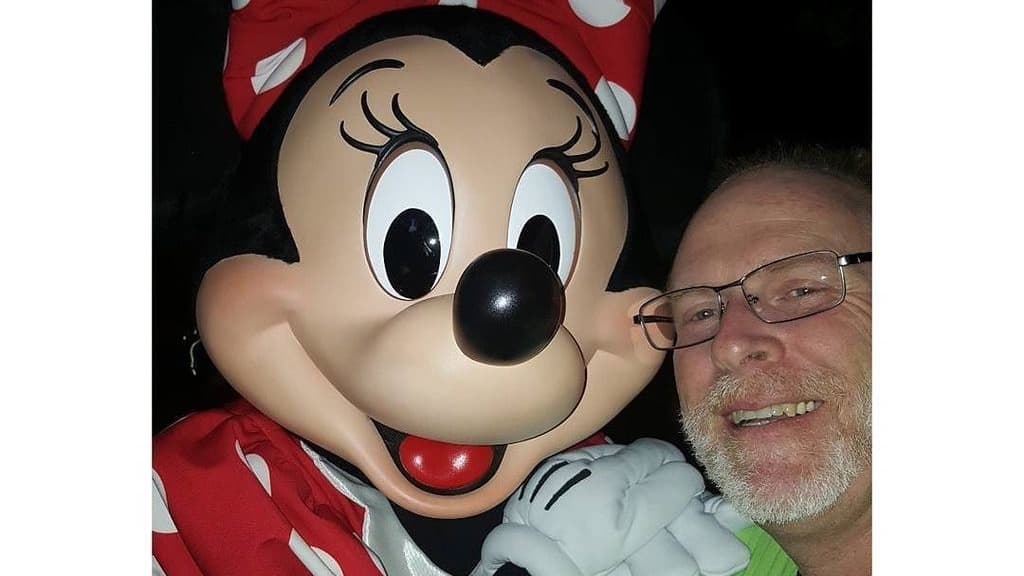 La foto de rigor con Mimie Mouse.