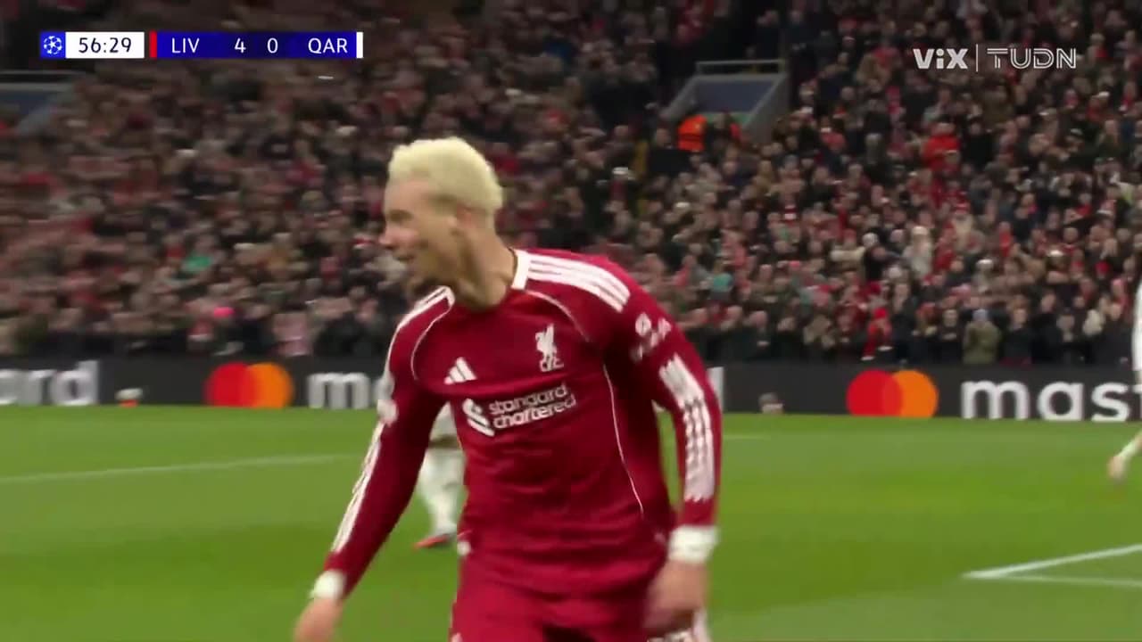 ¡Llegó el cuarto del Liverpool! Hugo Etikike con todo y reverencia