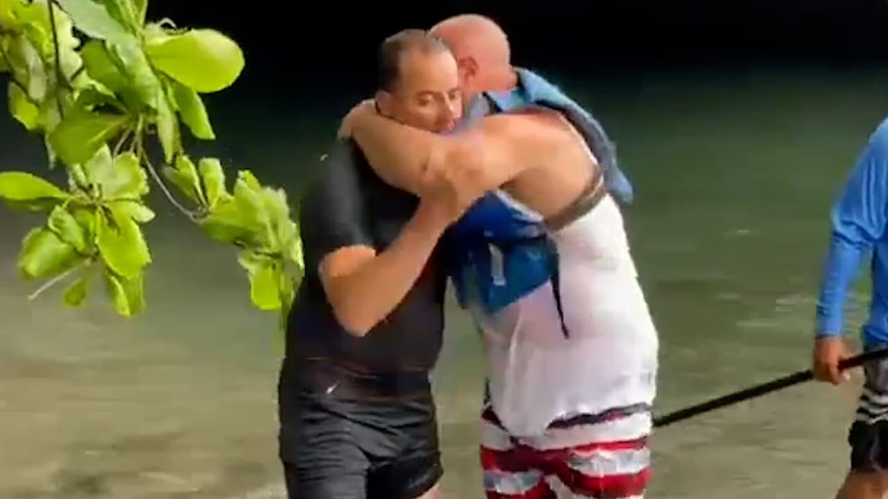 Agente de tránsito se transforma en salvavidas en la laguna del Condado: rescata a un turista de Nueva Jersey