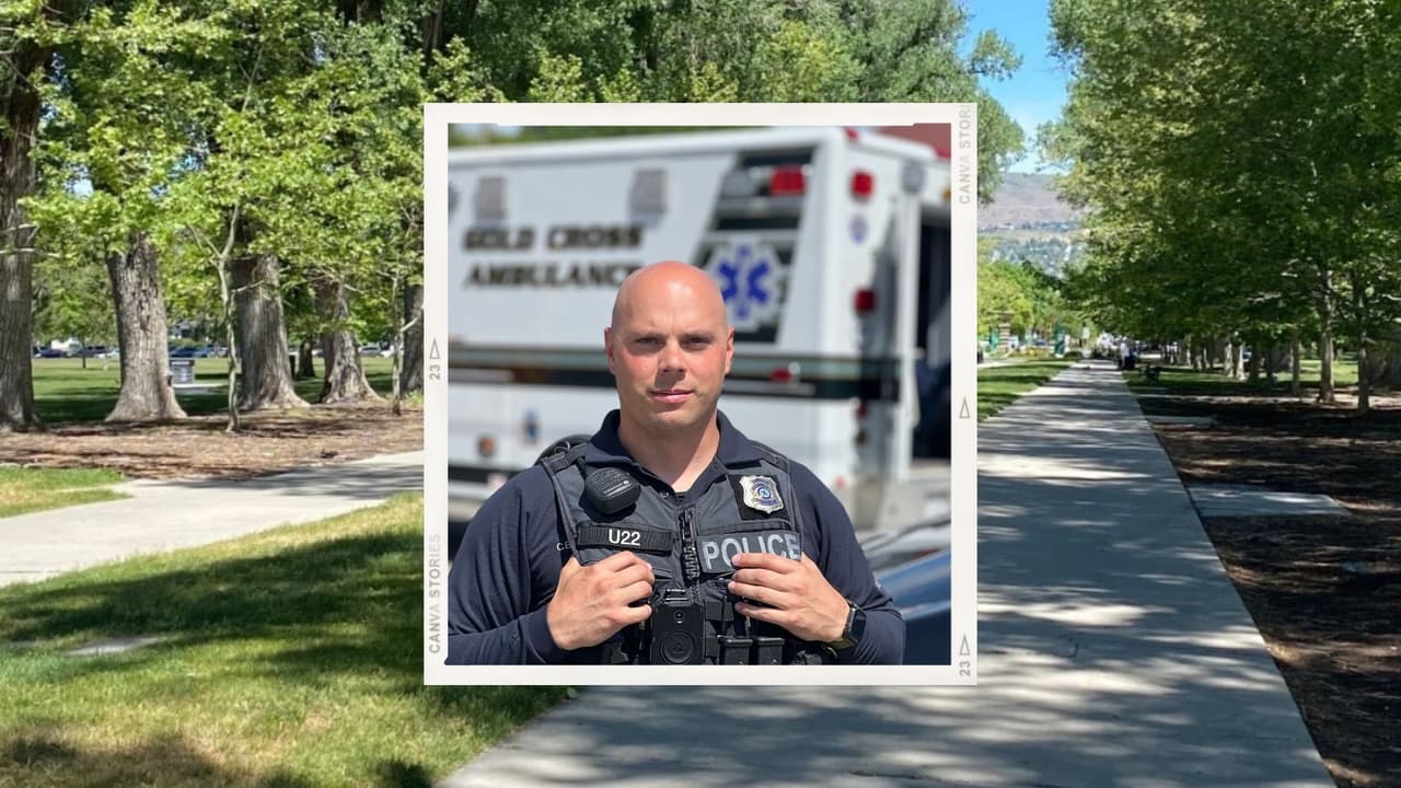 “Estaba muy agradecido”: Policía salva la vida a un hombre que sufrió una sobredosis en Liberty Park
