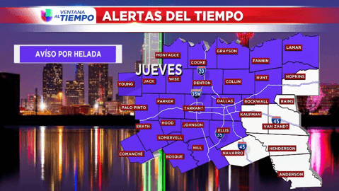 Primera helada de la temporada llega este jueves