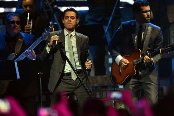 Marc Anthony era el gran homenajeado de la noche.