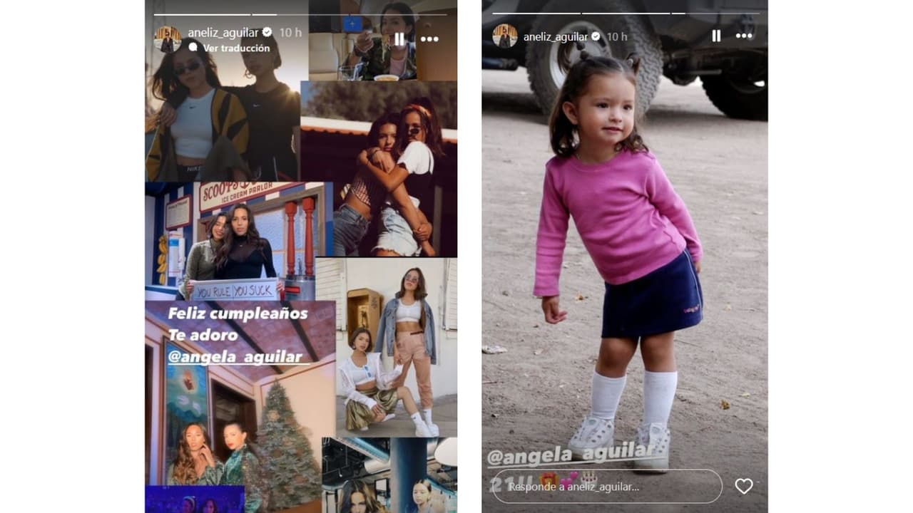 Aneliz felicitó a Ángela Aguilar por su cumpleaños número 21.