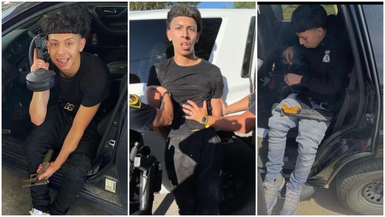 Armado hasta los dientes, joven de 17 años es arrestado por el presunto robo de un vehículo