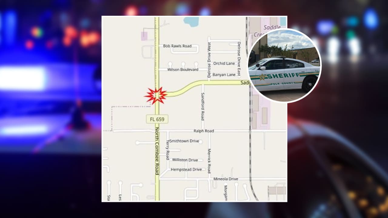 Una mujer murió al chocar contra camioneta que se le atravesó cerca de Lakeland