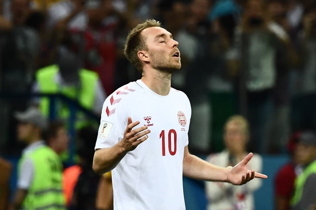Christian Eriksen, Dinamarca. El talentoso '10' de la selección danesa trató de impactar positivamente pero no fue suficiente para avanzar con su equipo a cuartos, Croacia les puso un alto.