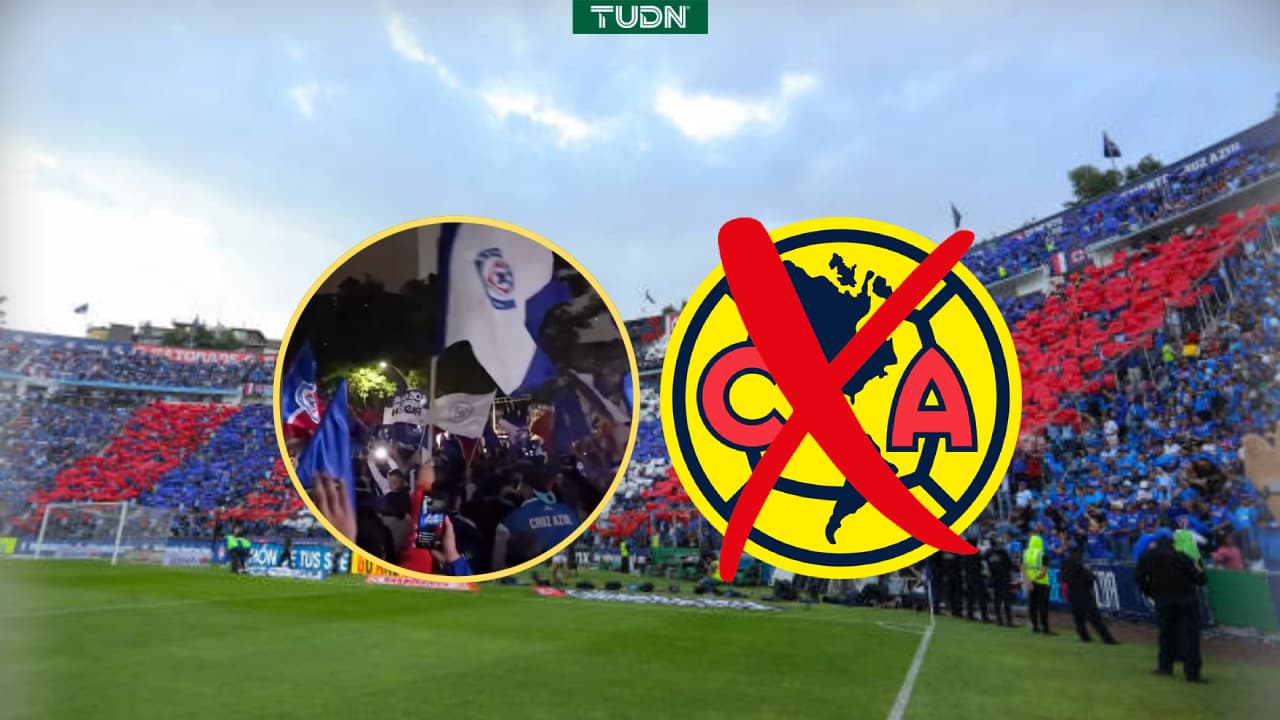 Fans de Cruz Azul cantan 'himno' del América para festejar el título de Concacaf