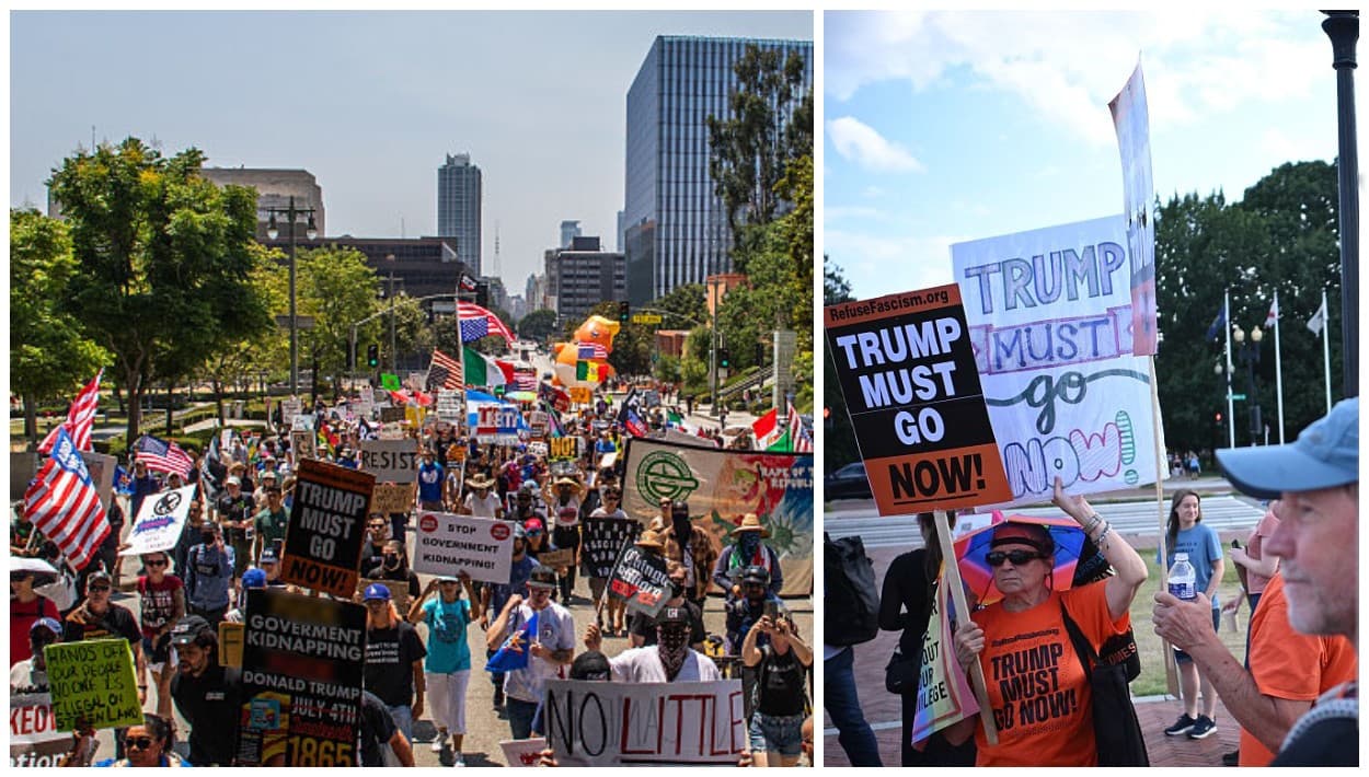 'Rabia contra el régimen' se manifiesta desde Washington DC hasta Los Ángeles