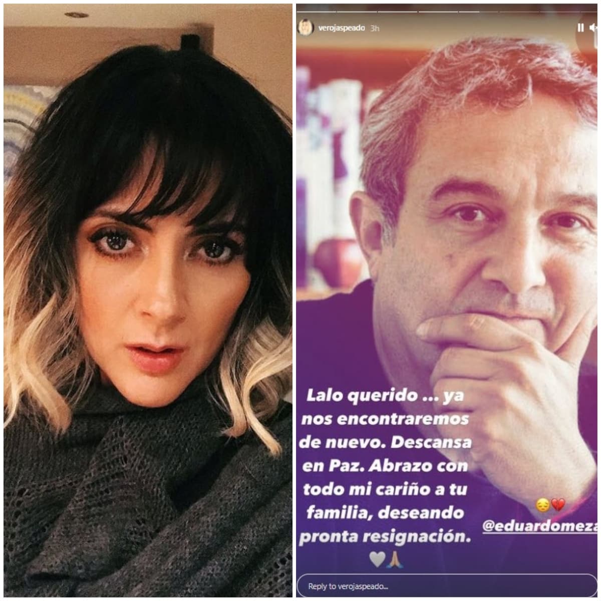 La actriz Verónica Jaspeado también se unió a la cadena de condolencias.