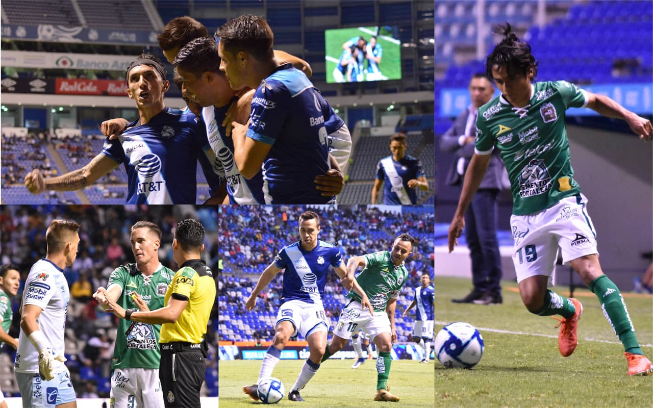 Un puebla contundente se impone en casa ante el León con el marcador de 2-1.