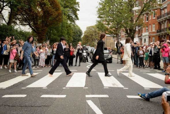 Hace 45 años que se tomó la icónica fotografía para la portada del álbum de los Beatles.