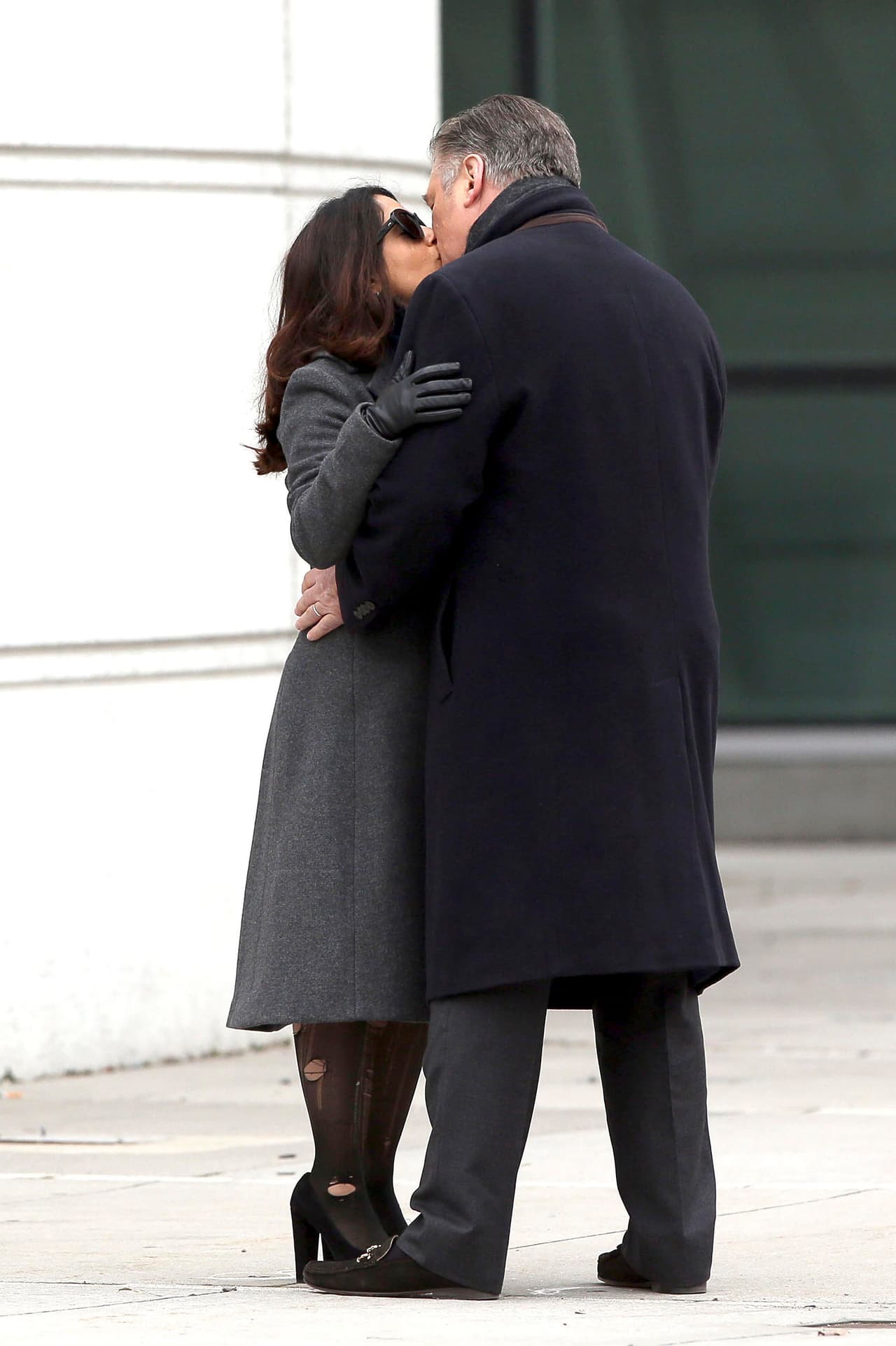 La actriz no soltaba a su colega.