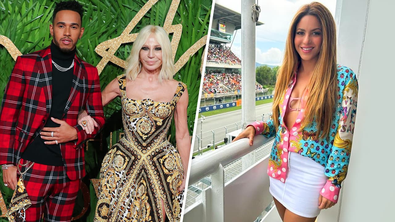 ¿El look Versace de Shakira en F1 fue un regalo de Lewis Hamilton?: lo que se sabe sobre su 'outfit'