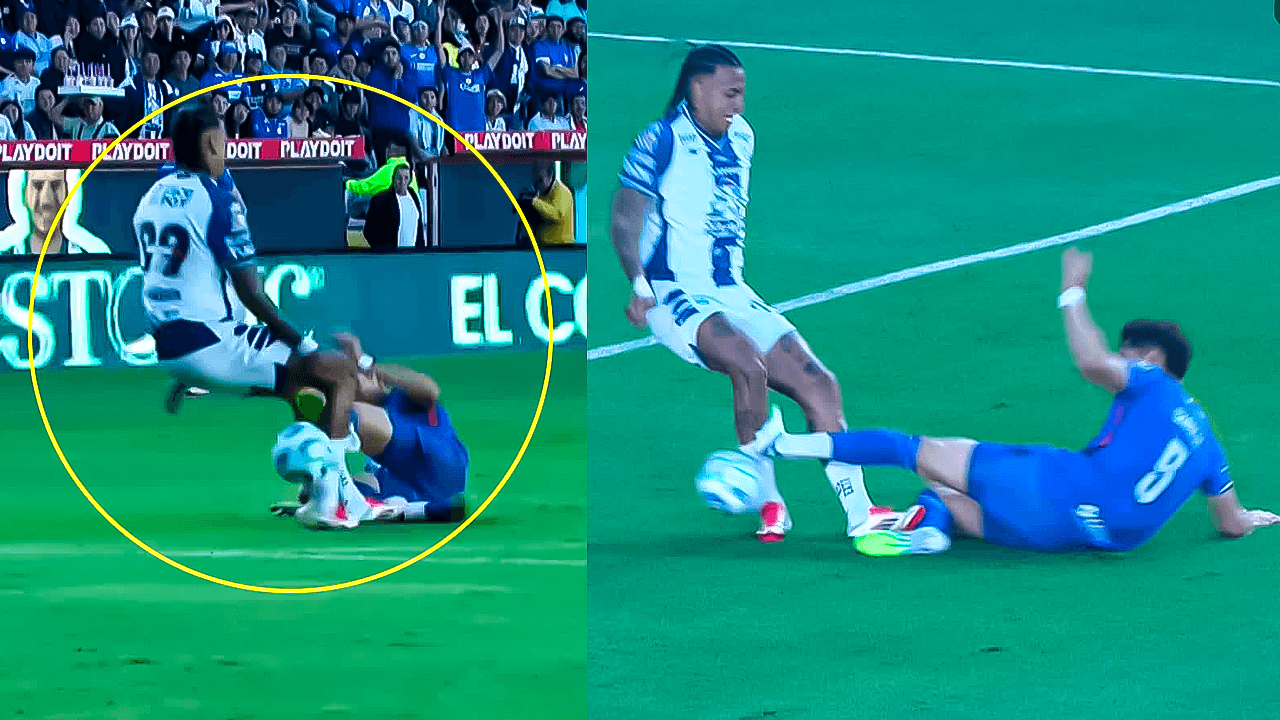 Roja a Chiquete por criminal entrada y se desata conato de bronca