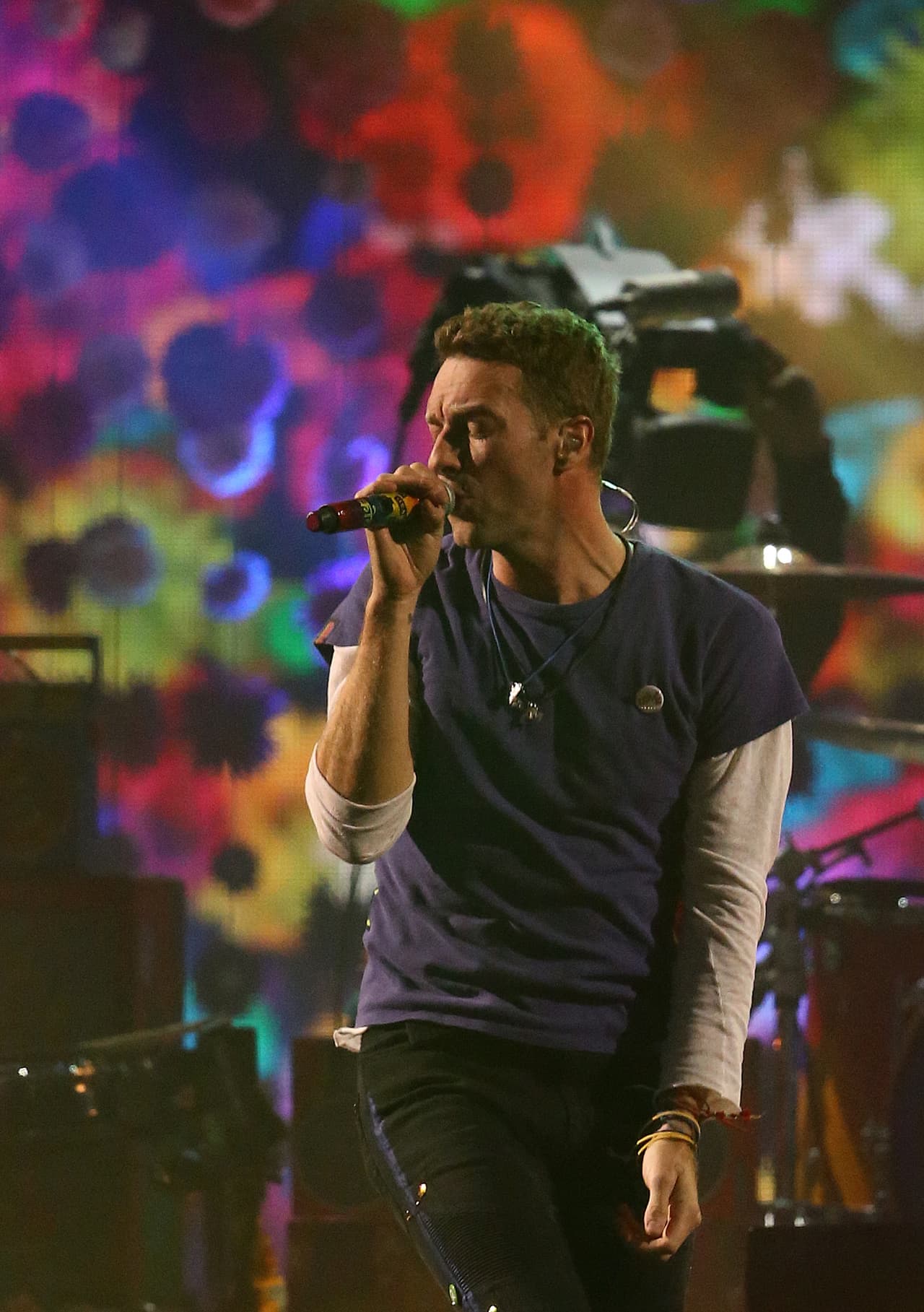 Y también llegó el turno de Coldplay, una de las bandas más esperadas de la noche.