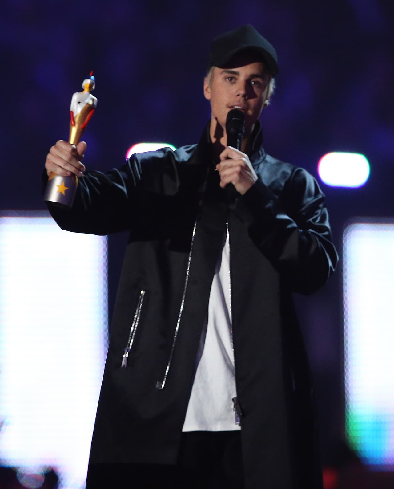 Otro de los ganadores de la noche fue Justin Bieber.
