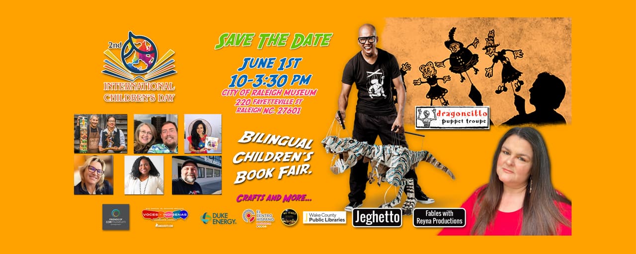 <b>Evento</b>: 2nd International Children's Day
<br>
<b>Fecha</b>: 1 de junio
<br>
<b>Lugar</b>: 220 Fayetteville St., Ste. 100. Raleigh, NC. 27601
<br>
<b>Sitio web</b>:
<a href="https://raleighnc.gov/parks-and-recreation/news/2nd-international-childrens-day">https://raleighnc.gov/parks-and-recreation/news/2nd-international-childrens-day</a>
<br>
<br>Los Amigos del Museo de la Ciudad de Raleigh en colaboración con Artist Studio Project y NC Vibes realizarán el 2do Día Internacional Anual del Niño. Este evento está destinado a niños de todas las edades, desde preescolar hasta personas mayores. Será un día lleno de diversión gratis de narración de cuentos, canto y manualidades para toda la familia.