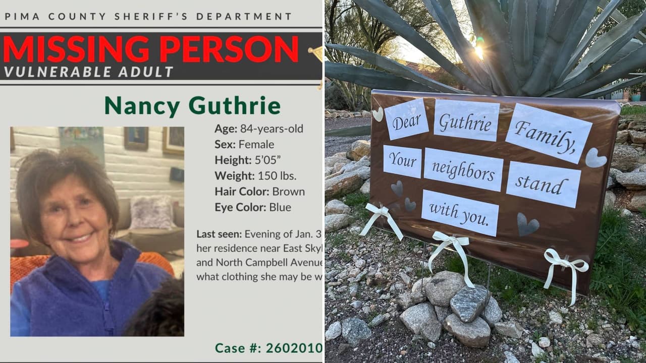 Hallan sangre en la casa de Nancy Guthrie, madre de la presentadora Savannah Guthrie