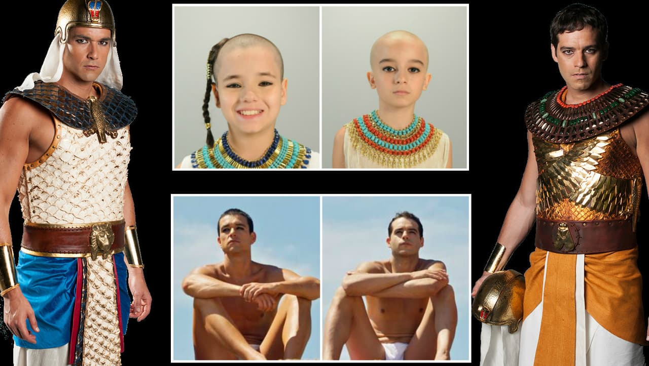 Los personajes de Los Diez Mandamientos causan revuelo y tienen a más de una salivando. Mira qué guapos están los galanes de esta serie.