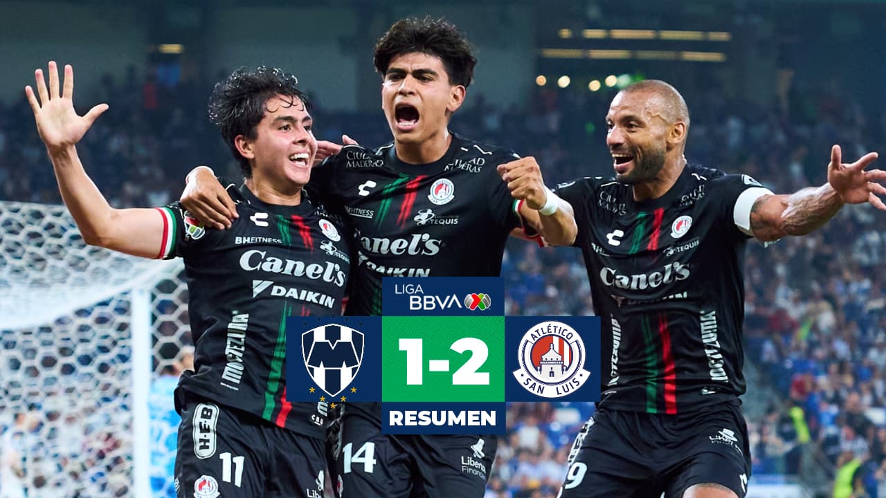 Atlético de San Luis derrota de visita a Monterrey en partido de la jornada 13