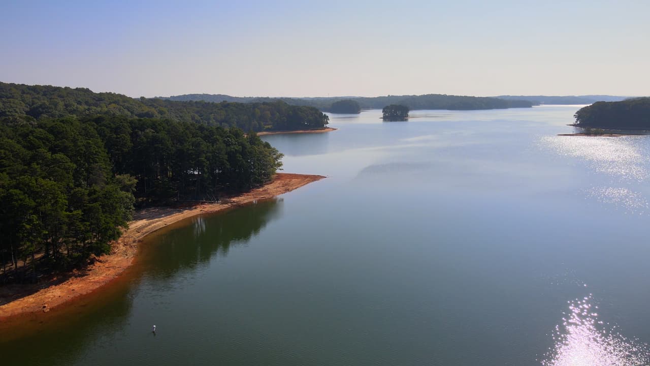 El parque se encuentra en el lago Hartwell.