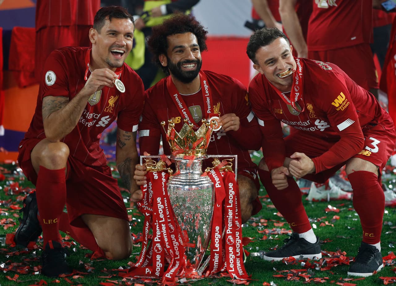Las mejores imágenes de los festejos del los campeones de la Premier League 2019-2020.