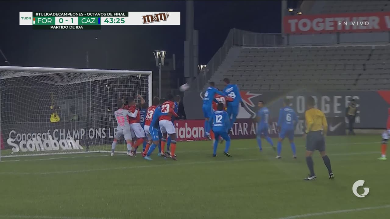 ¡Uy, casi el empate de Forge! Borges cerca del gol olímpico