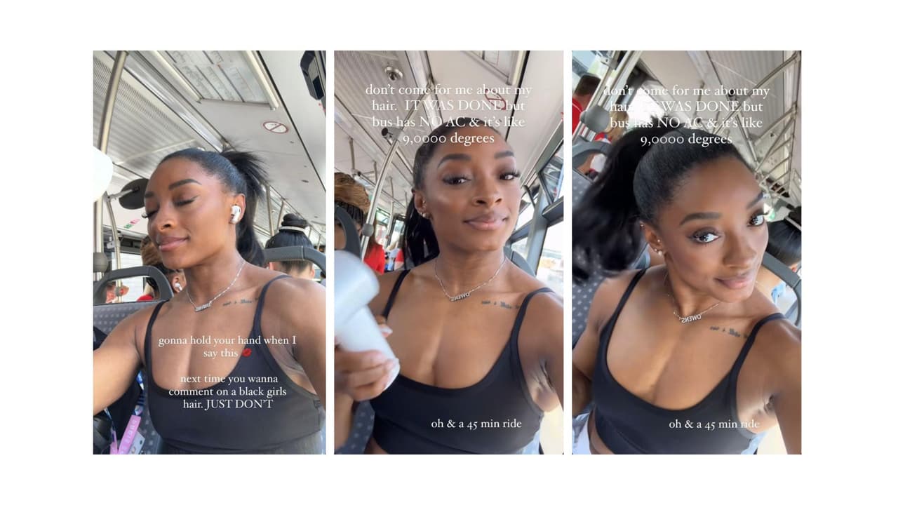 Así respondió Simone Biles a críticas por su cabello.