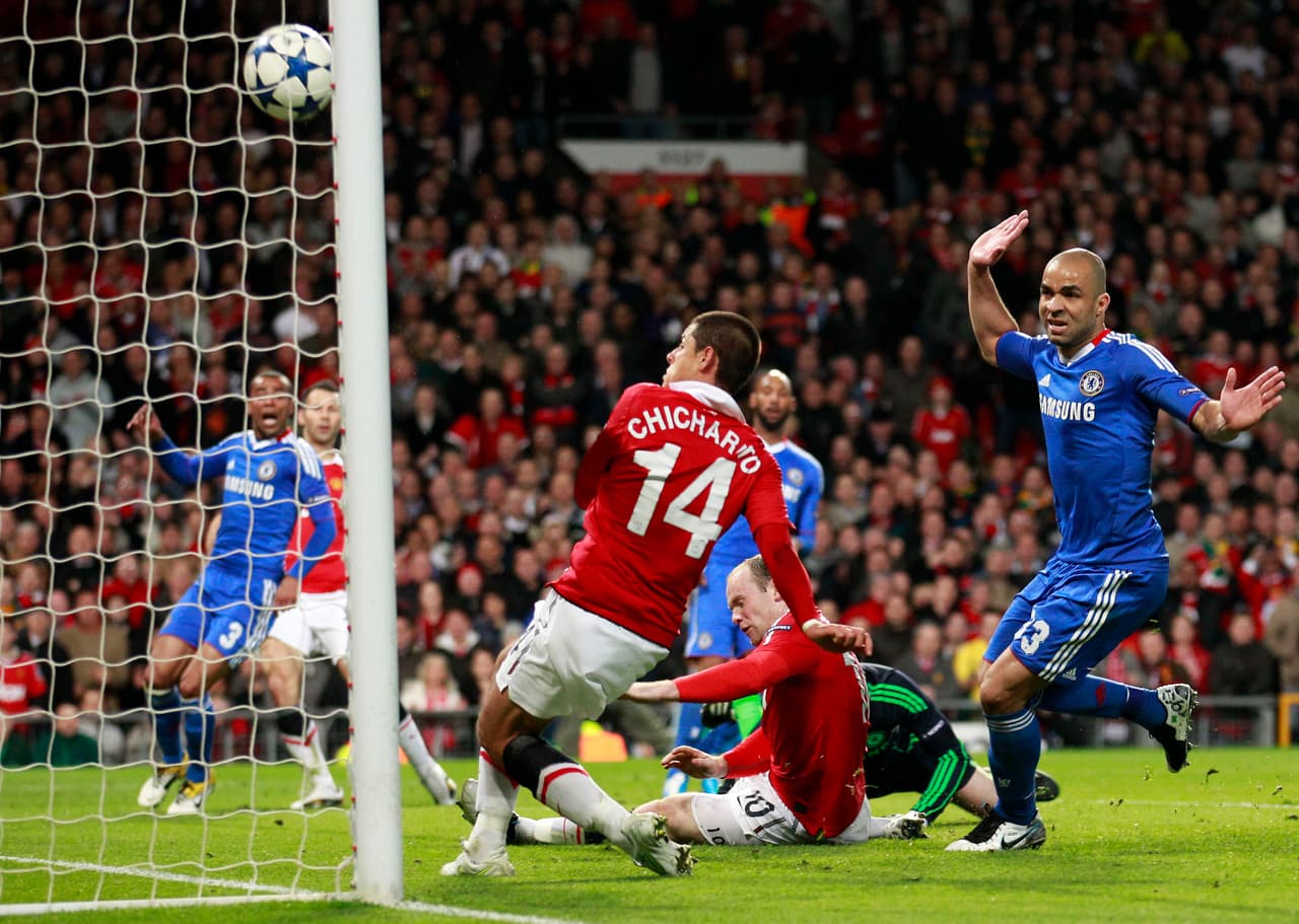 Esta es la secuencia de la anotación y el festejo de Javier Hernández.