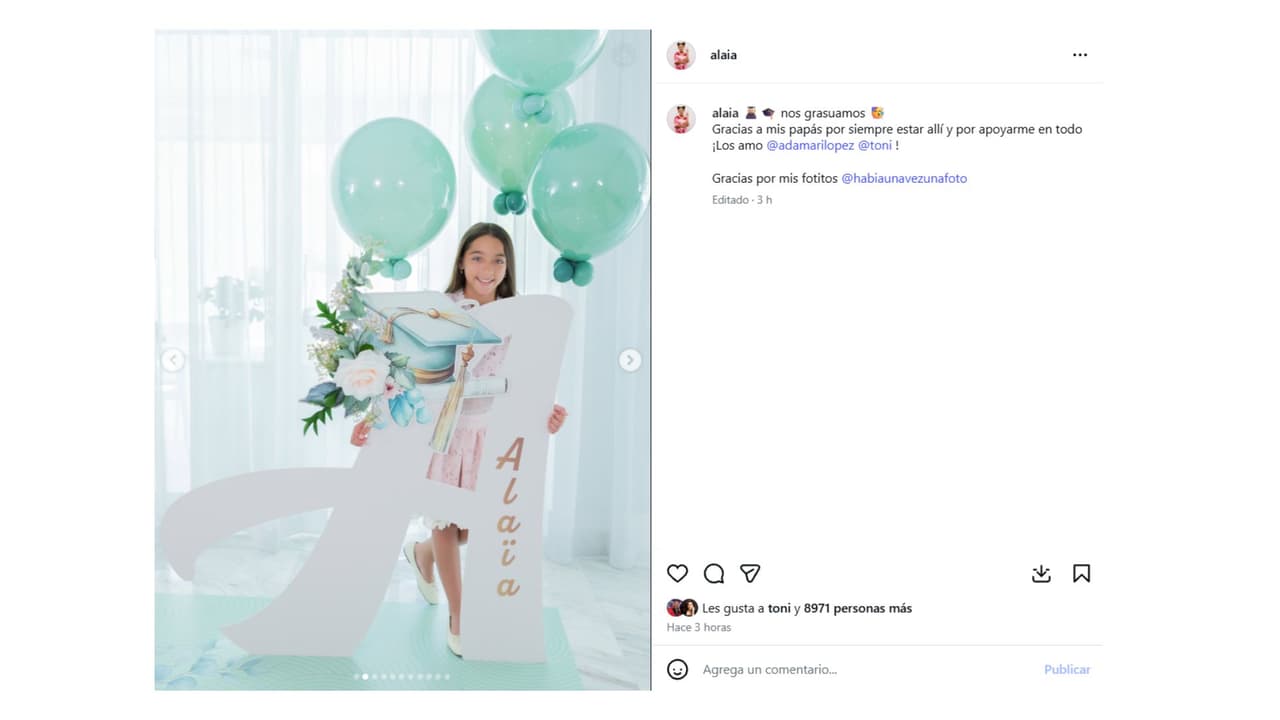 Alaïa tiene 11 años y acaba de pasar al séptimo grado escolar.