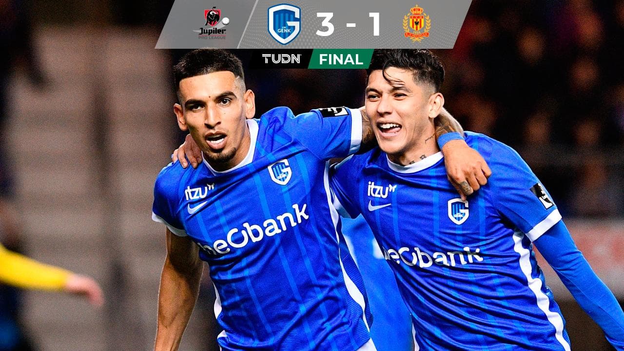 Gerardo Arteaga marca su primer gol en la victoria del Genk sobre Mechelen