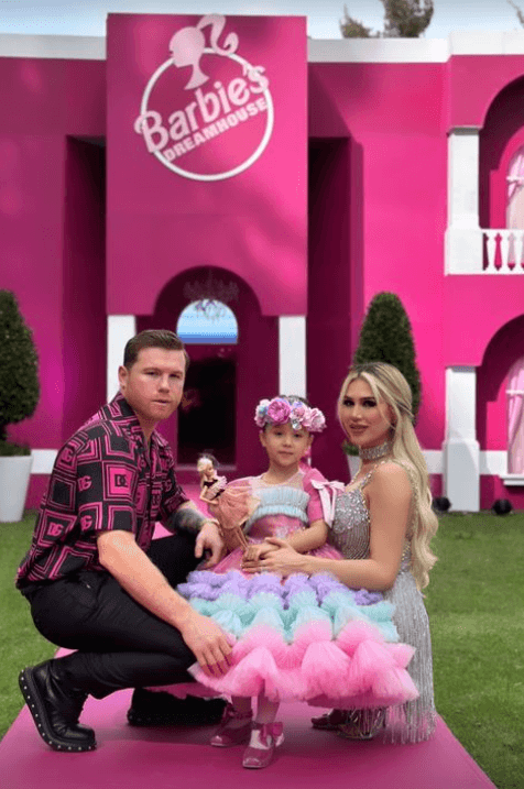 La fiesta de Barbie de María Fernanda, hija del Canelo