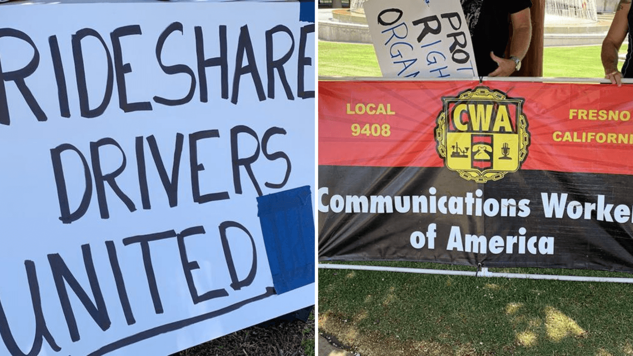 Los conductores que protestaron dijeron que necesitan estar sindicalizados para poder luchar por un salario justo y la defensa de sus derechos.
<br>