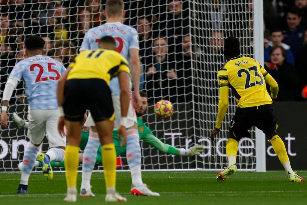 Joshua King, Ismaila Sarr, Joao Pedro y Emmanuek Dennis son los encargados de prolongar la pesadilla del United tras la victoria 4-1 del Watford sobre e Manchester United.