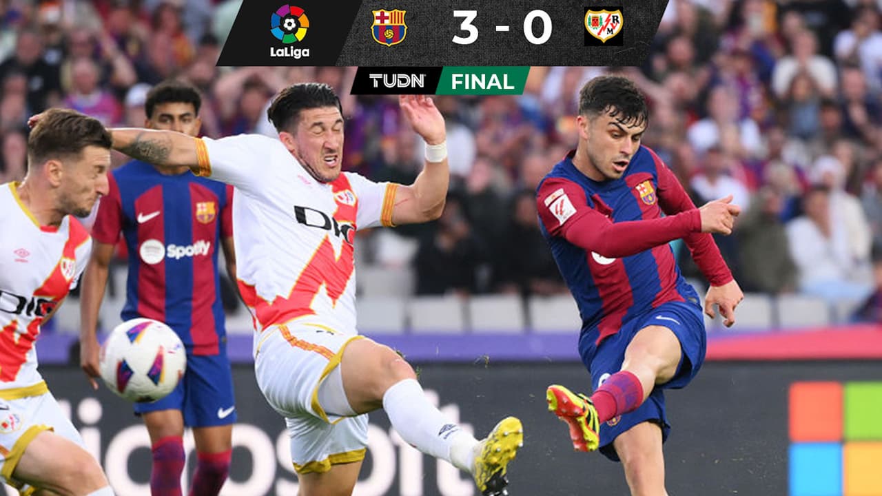 ¡Barcelona peleará la Supercopa! Se despide en casa con un triunfo ante Rayo Vallecano