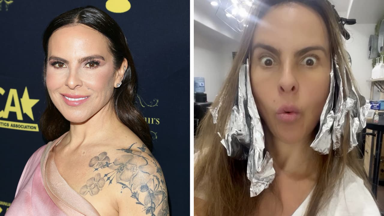¡El nuevo look de Kate del Castillo incluye canas! Te encantará su transformación