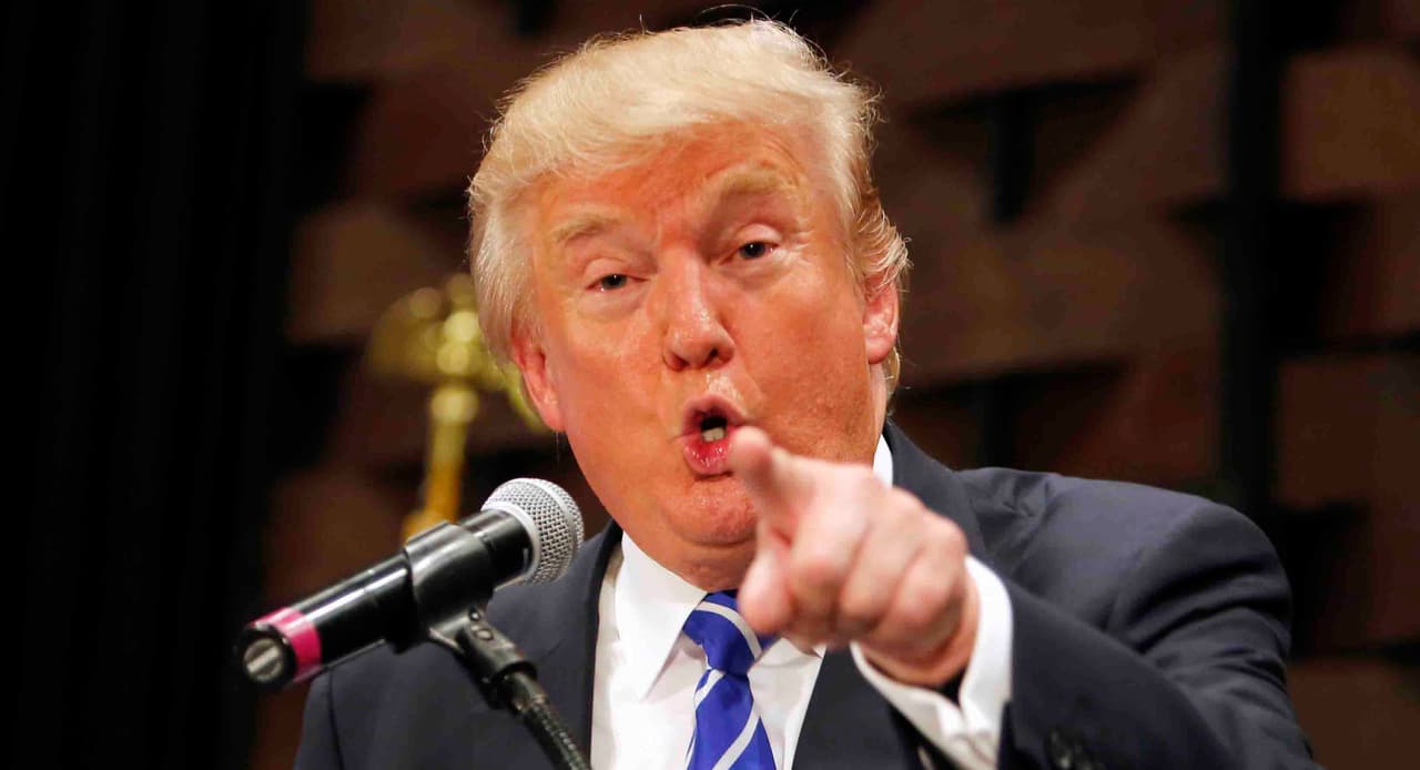 Republican presidential candidate, businessman Donald Trump, speaks at an event sponsored by the Greater Charleston Business Alliance and the South Carolina African American Chamber of Commerce at the Charleston Area Convention Center in North Charleston, S.C., Wednesday, Sept. 23, 2015. (AP Photo/Mic Smith)