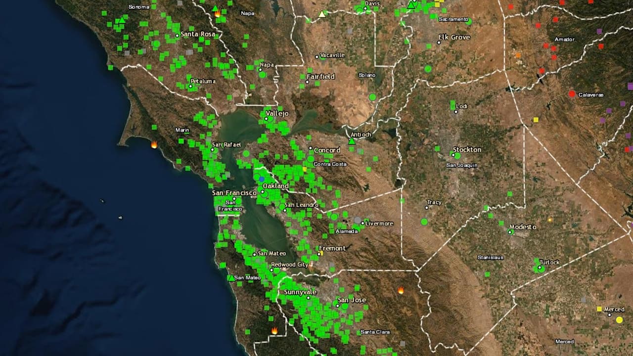 Un respiro para el Área de la Bahía: termina la racha de un mes con mala calidad del aire