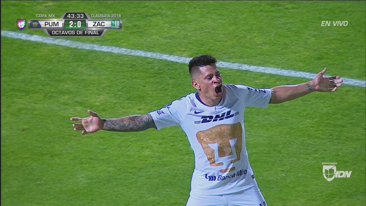 Doblete de Juan Manuel Iturbe y Pumas lo gana 2-0 ante Zacatepec