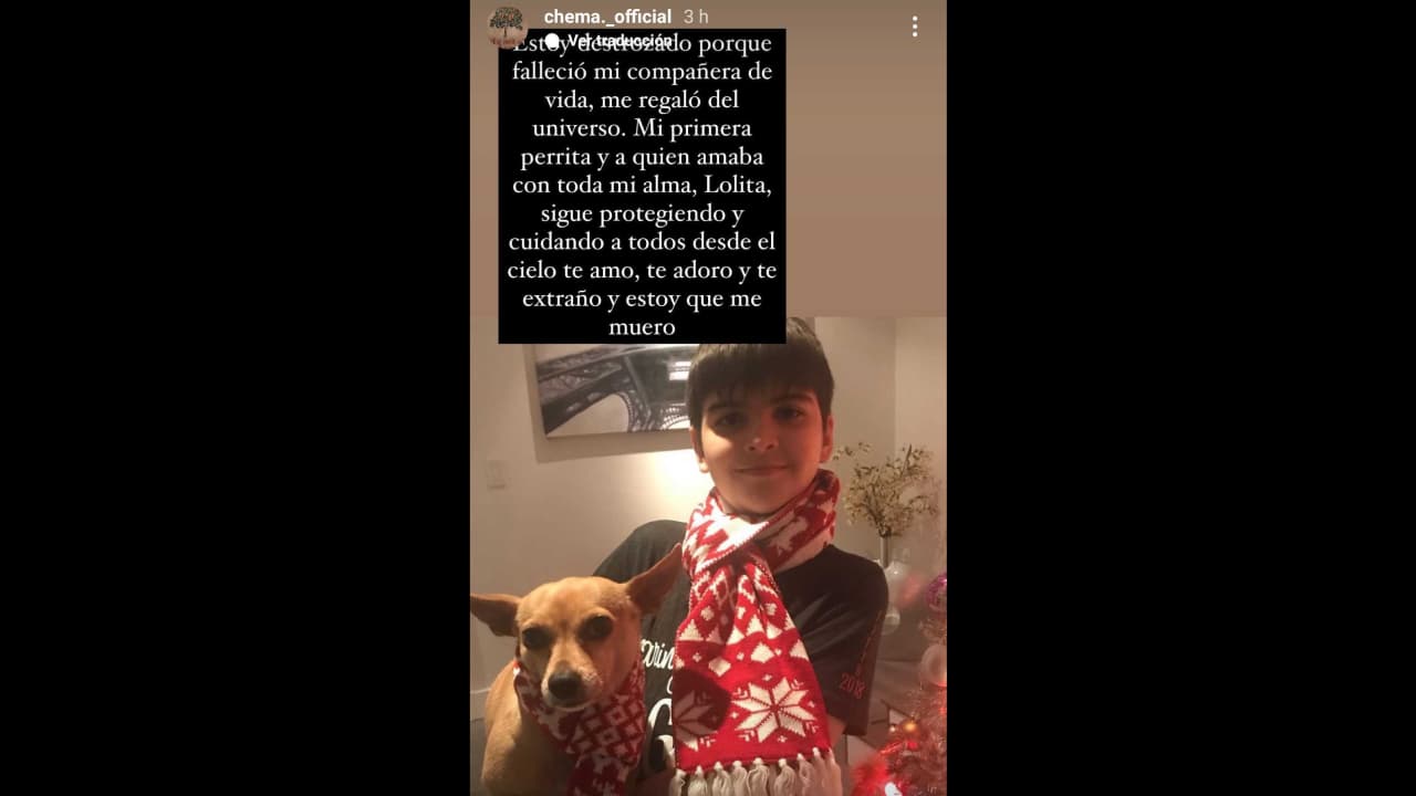 Hijo de Ana Bárbara enfrenta la muerte de 'su compañera de vida', así la despide.