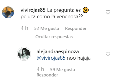 Hubo quien preguntó si era peluca, lo que fue descartado por la presentadora mexicana.