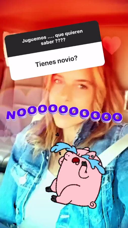 La argentina aseguró estar 
<b>soltera </b>actualmente.